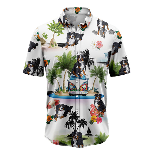 Bernese Mountain Dog Vacation G5716 Hawaiian Shirt