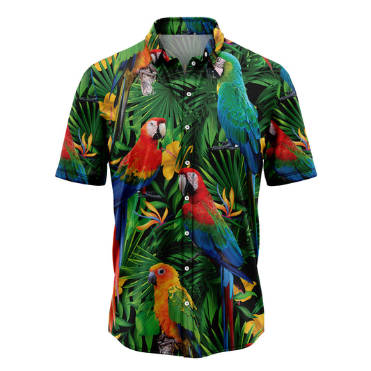 Parrot Tropical Wild Flower T0807 Hawaiian Shirt