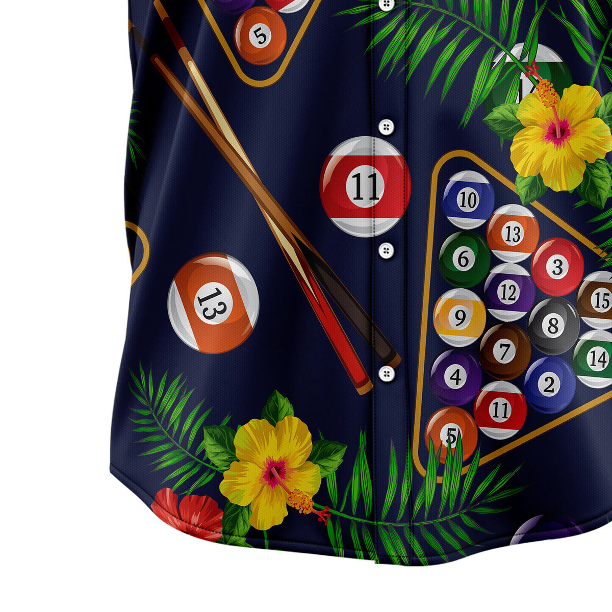 Pool Billiard Hawaii T1007 Hawaiian Shirt
