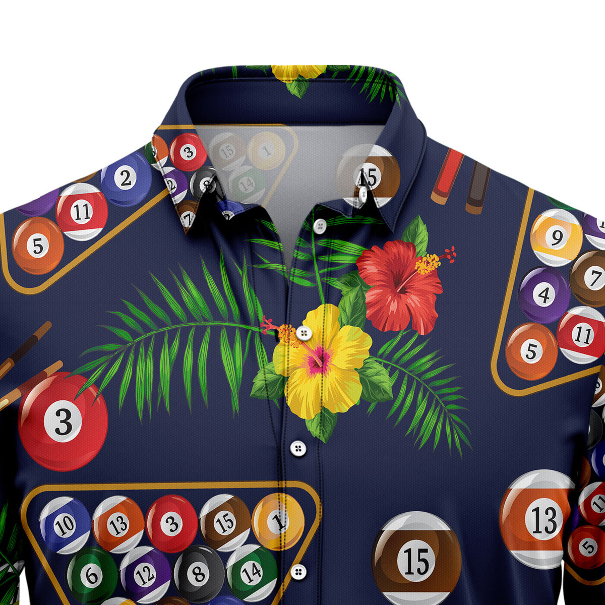 Pool Billiard Hawaii T1007 Hawaiian Shirt