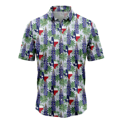 Texas Bluebonnet Flag H107023 Hawaiian Shirt