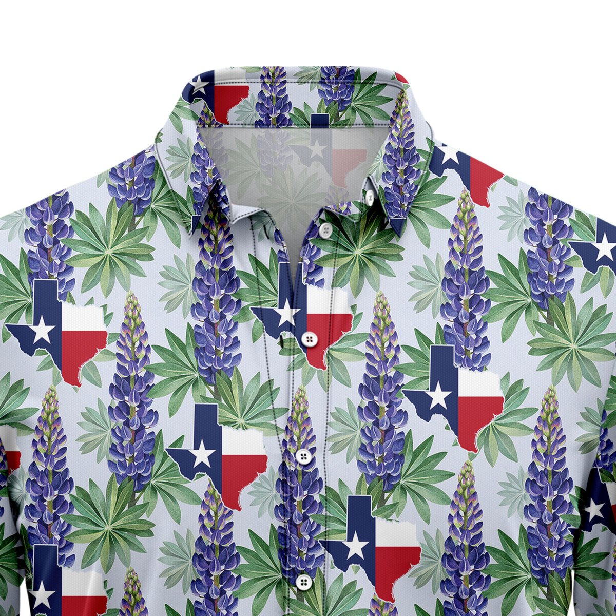 Texas Bluebonnet Flag H107023 Hawaiian Shirt