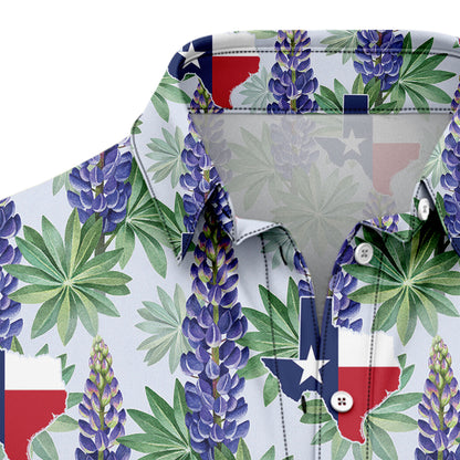 Texas Bluebonnet Flag H107023 Hawaiian Shirt