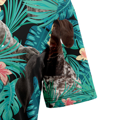 German Shorthaired Pointer Tropical T0207 Hawaiian Shirt