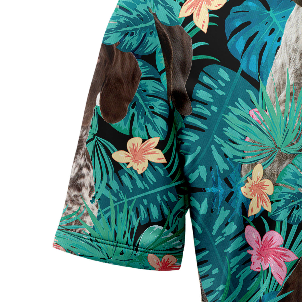 German Shorthaired Pointer Tropical T0207 Hawaiian Shirt