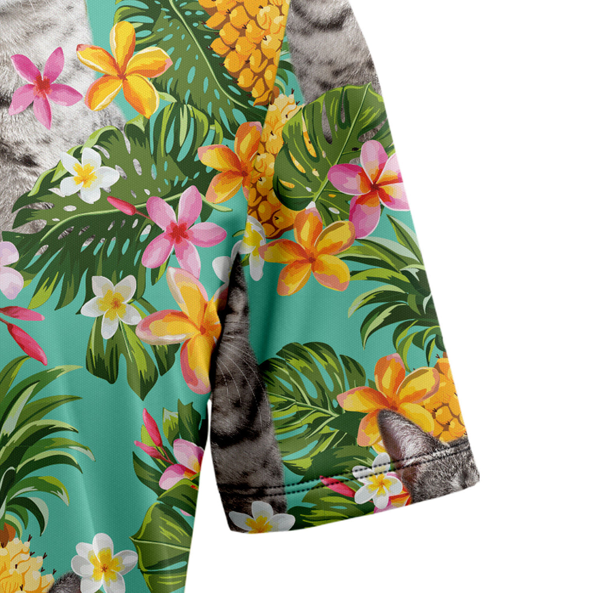 Tropical Pineapple Egyptian Mau H87072 Hawaiian Shirt