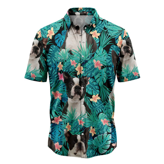 Boston Terrier Tropical T0207 Hawaiian Shirt