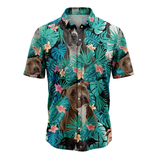 American Pit Bull Terrier Tropical T0207Hawaiian Shirt