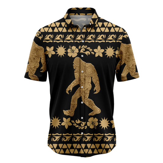Bigfoot Tribal Pattern T1007 Hawaiian Shirt