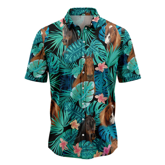 Thoroughbred Green Tropical G5709 Hawaiian Shirt