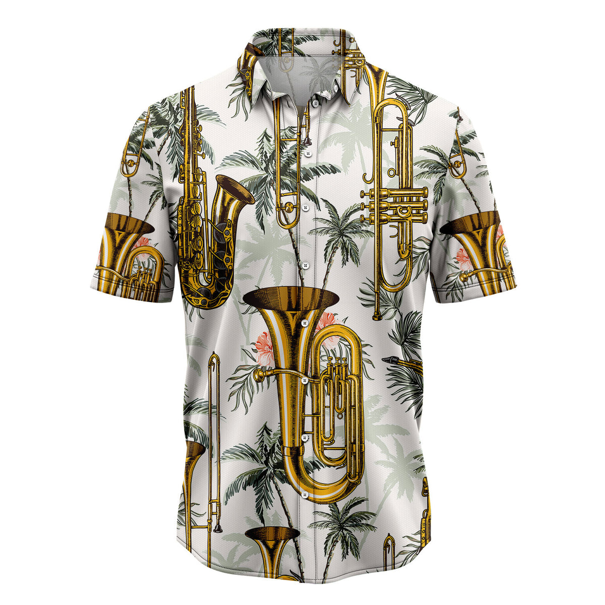 Saxophone Tropical Vintage T0707 Hawaiian Shirt