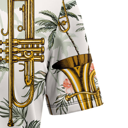 Saxophone Tropical Vintage T0707 Hawaiian Shirt