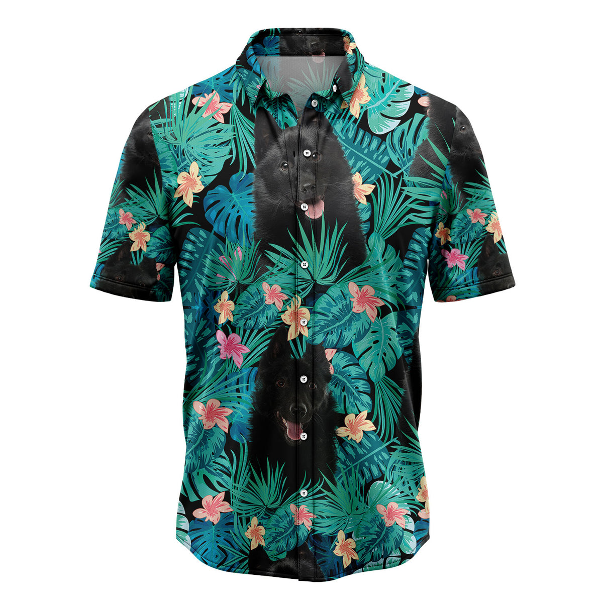 Schipperke Tropical T0307 Hawaiian Shirt