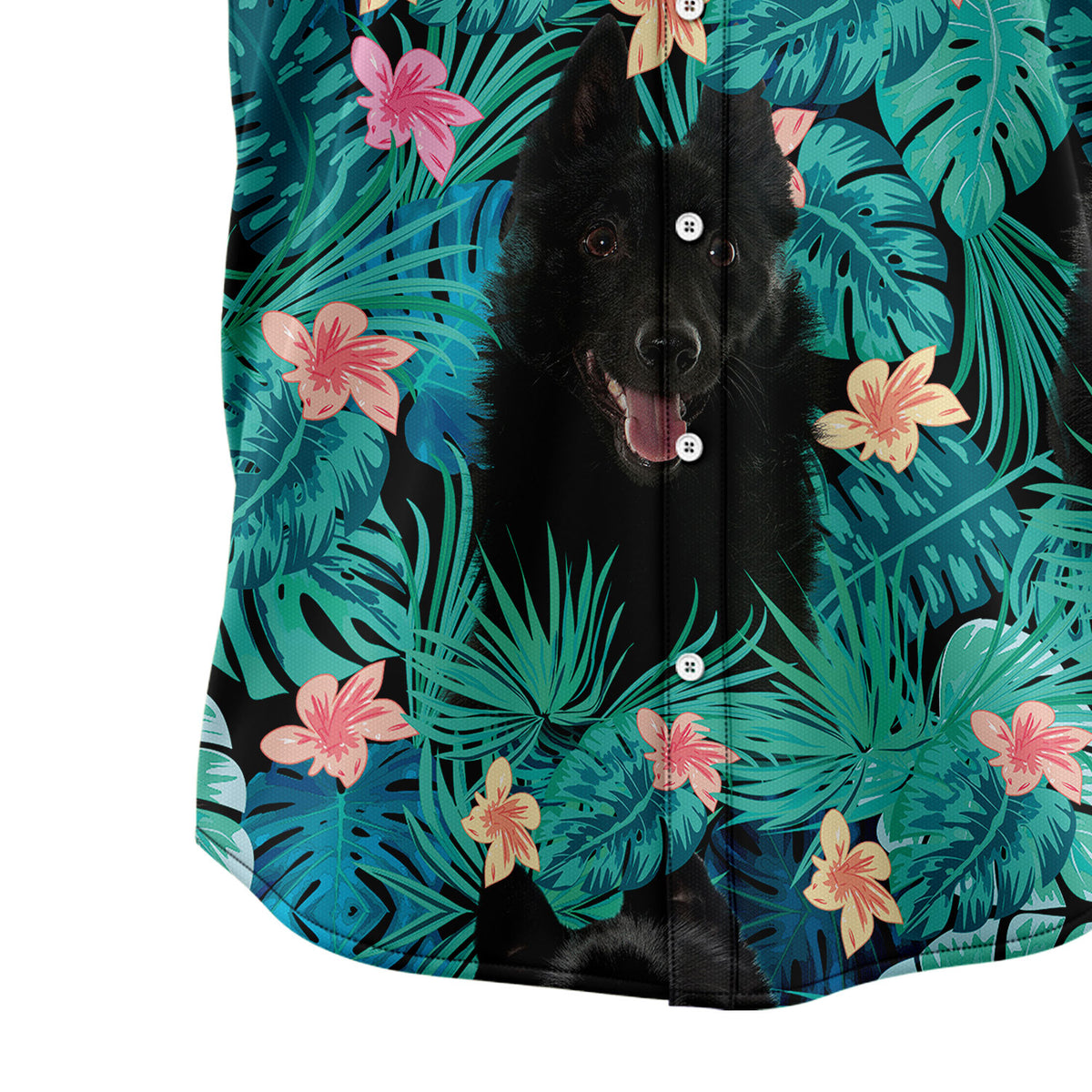Schipperke Tropical T0307 Hawaiian Shirt
