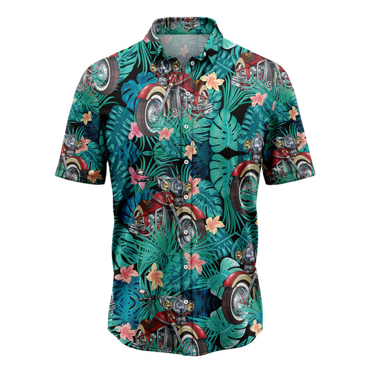 Motorbike Tropical T0907 Hawaiian Shirt