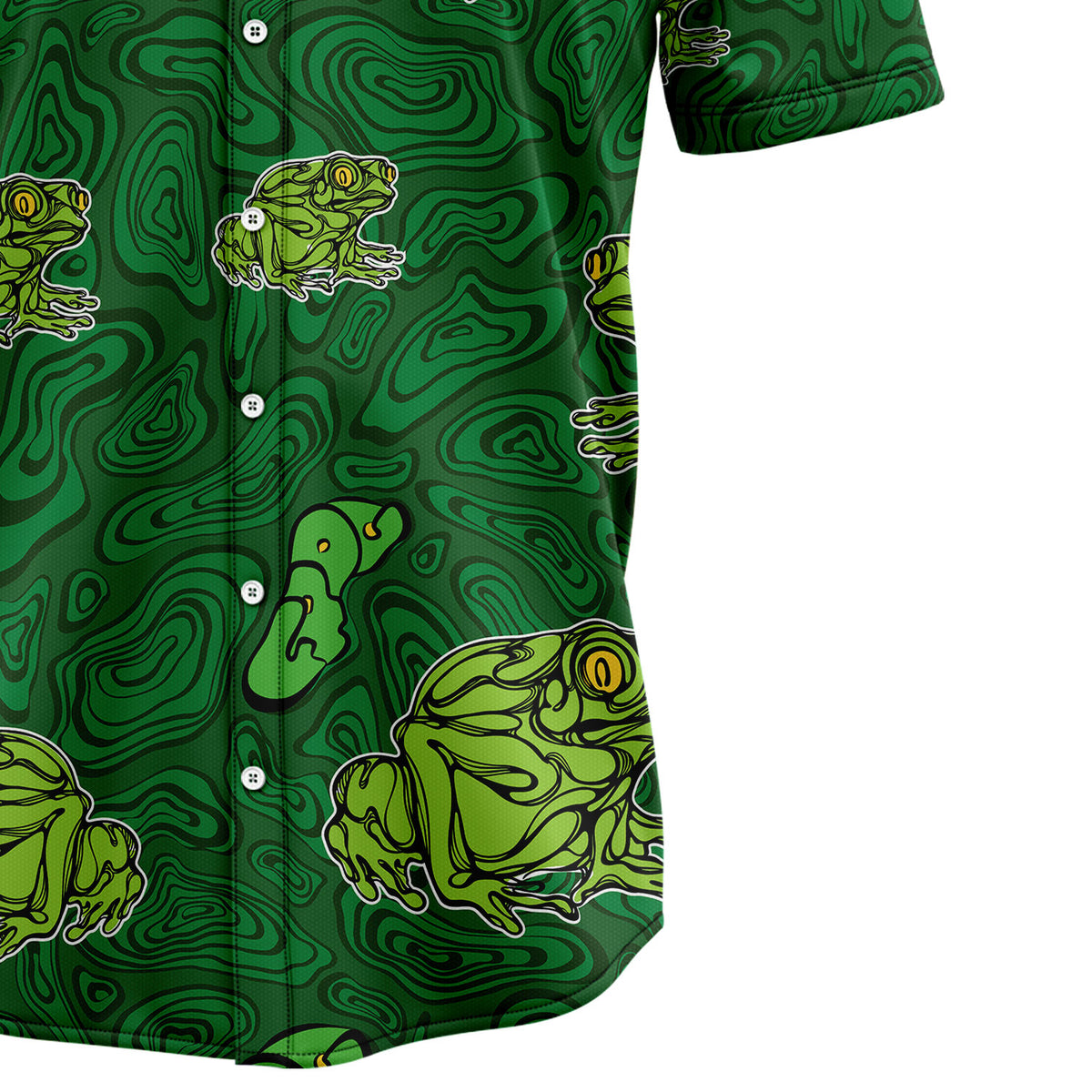 Frog Green Pattern T0307 Hawaiian Shirt