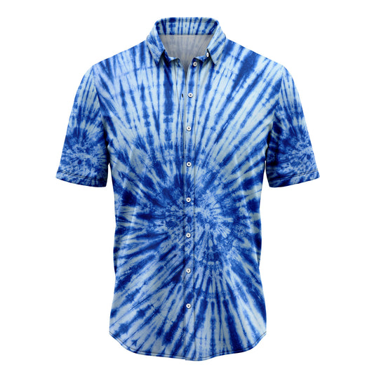 Blue Tie Dye H2736 Hawaiian Shirt