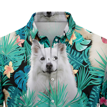 American Eskimo Dog Tropical T0307 Hawaiian Shirt
