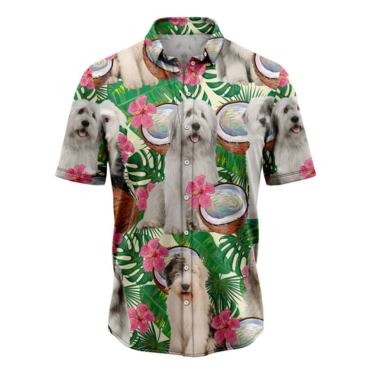 Old English Sheepdog Tropical Coconut G5731 Hawaiian Shirt