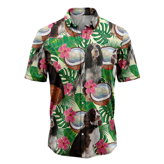 English Springer Spaniel Tropical Coconut G5731 Hawaiian Shirt