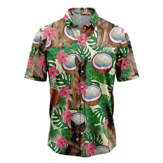 German Shepherd Tropical Coconut G5731 Hawaiian Shirt