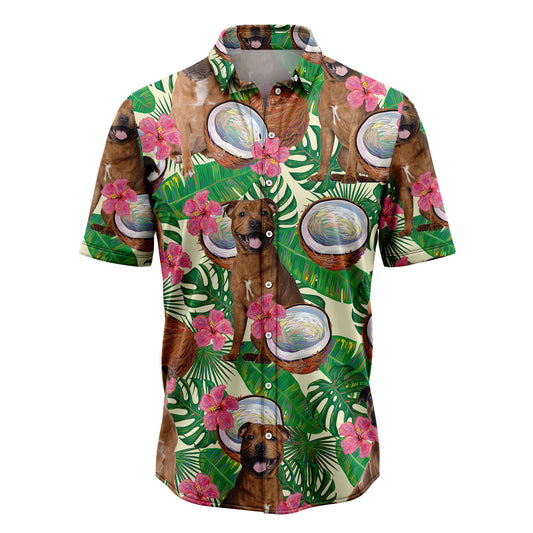 Staffordshire Bull Terrier Tropical Coconut G5731 Hawaiian Shirt
