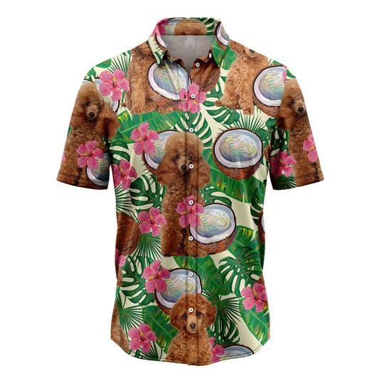 Poodle Tropical Coconut G5731 Hawaiian Shirt