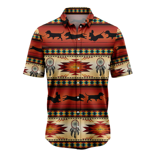 Dachshund Native American Pattern G5813 Hawaiian Shirt