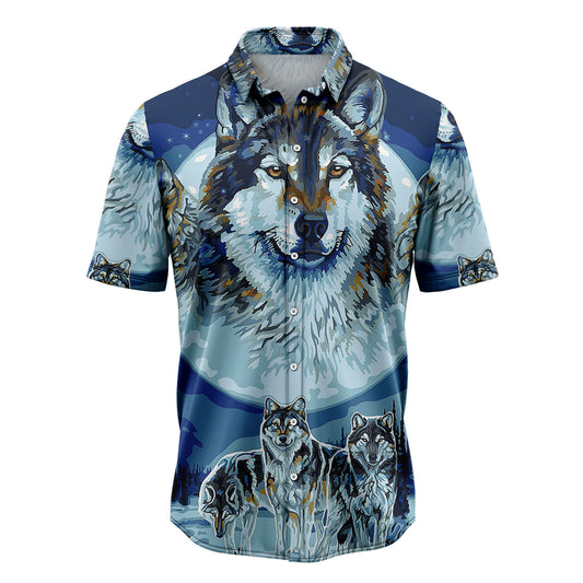 Wolf Wildlife G5813 Hawaiian Shirt