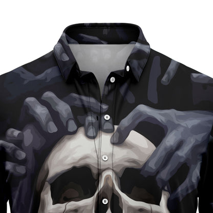 Skull Smoke T1008 Hawaiian Shirt