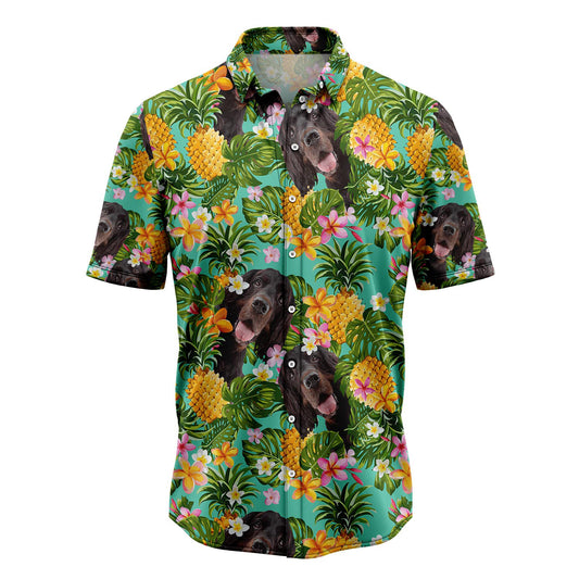 Tropical Pineapple Gordon Setter H137065 Hawaiian Shirt