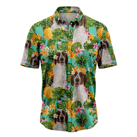 Tropical Pineapple Welsh Springer Spaniel H137070 Hawaiian Shirt