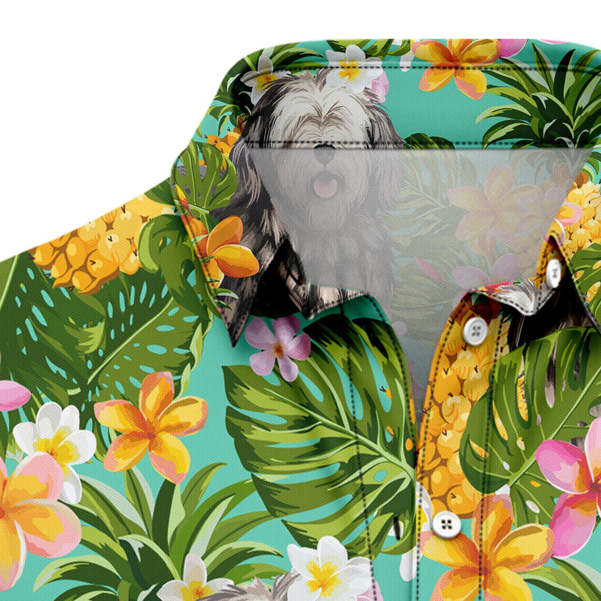 Tropical Pineapple Bergamasco H137063 Hawaiian Shirt