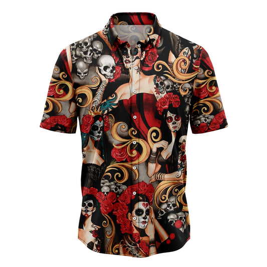 Sexy Girls Day Of The Dead G5810 Hawaiian Shirt