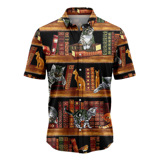 Cat Love Books G5806 Hawaiian Shirt