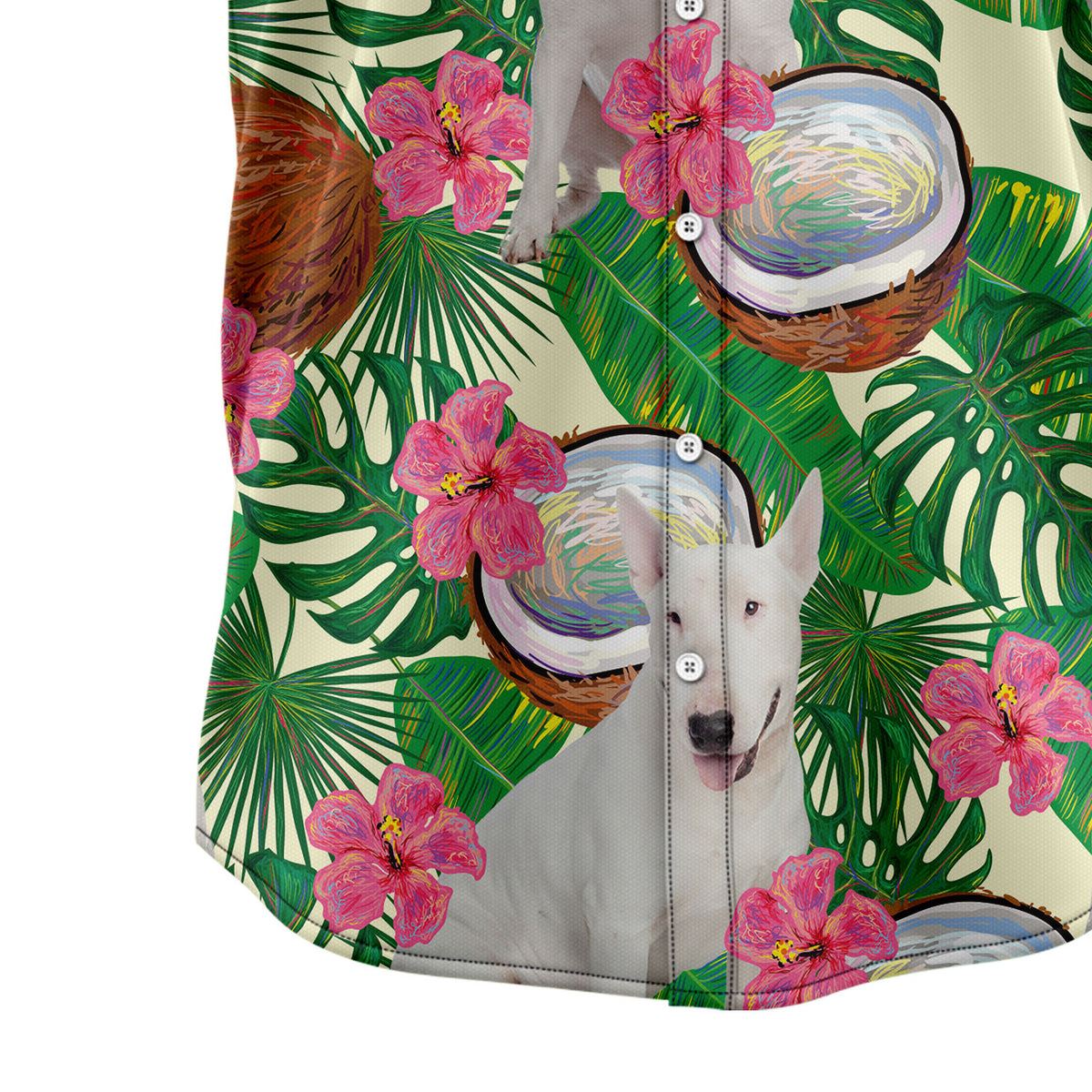 Bull Terrier Tropical Coconut G5731 Hawaiian Shirt