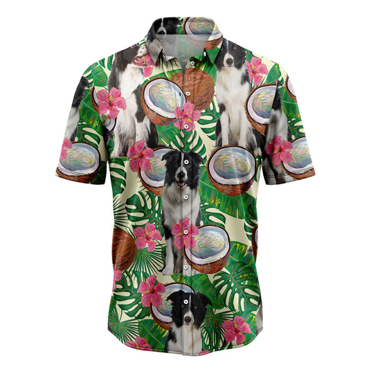 Border Collie Tropical Coconut G5731 Hawaiian Shirt