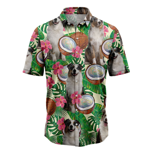 Australian Shepherd Tropical Coconut G5731 Hawaiian Shirt