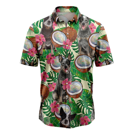 Australian Cattle Dog Tropical Coconut G5731 Hawaiian Shirt