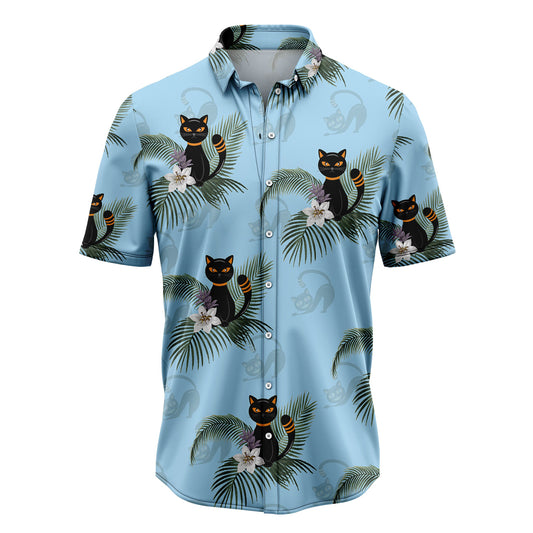 Black Cat Tropical H29716 Hawaiian Shirt