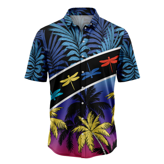 Vacation Tropical Coconut Palm Dragonfly H29712 Hawaiian Shirt