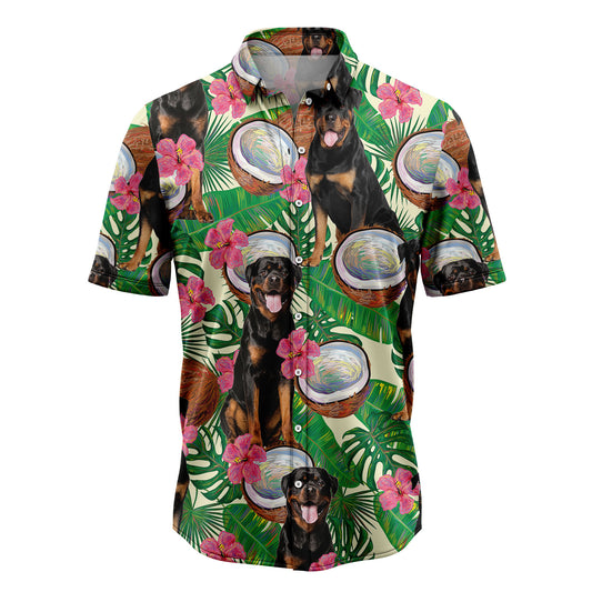 Rottweiler Tropical Coconut G5729 Hawaiian Shirt