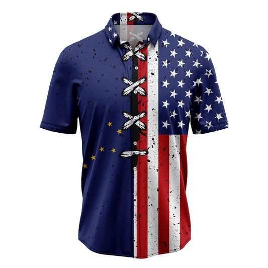 Alaska USA Flag T2907 Hawaiian Shirt