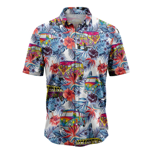 Hippie Bus Tropical G5710 Hawaiian Shirt