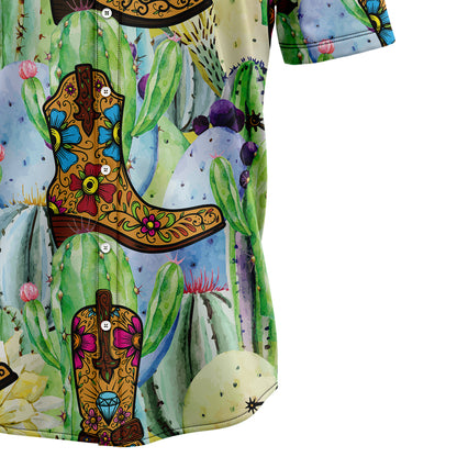 Cowboy and Cactus D1007 Hawaiian Shirt