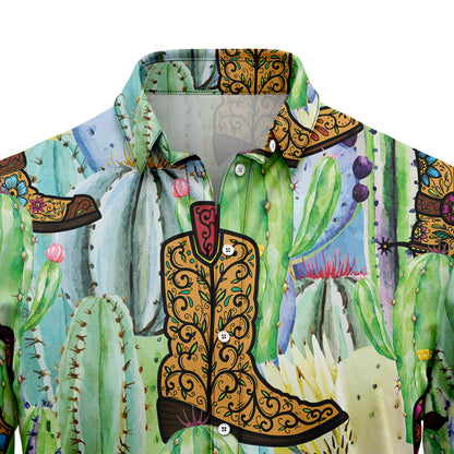 Cowboy and Cactus D1007 Hawaiian Shirt