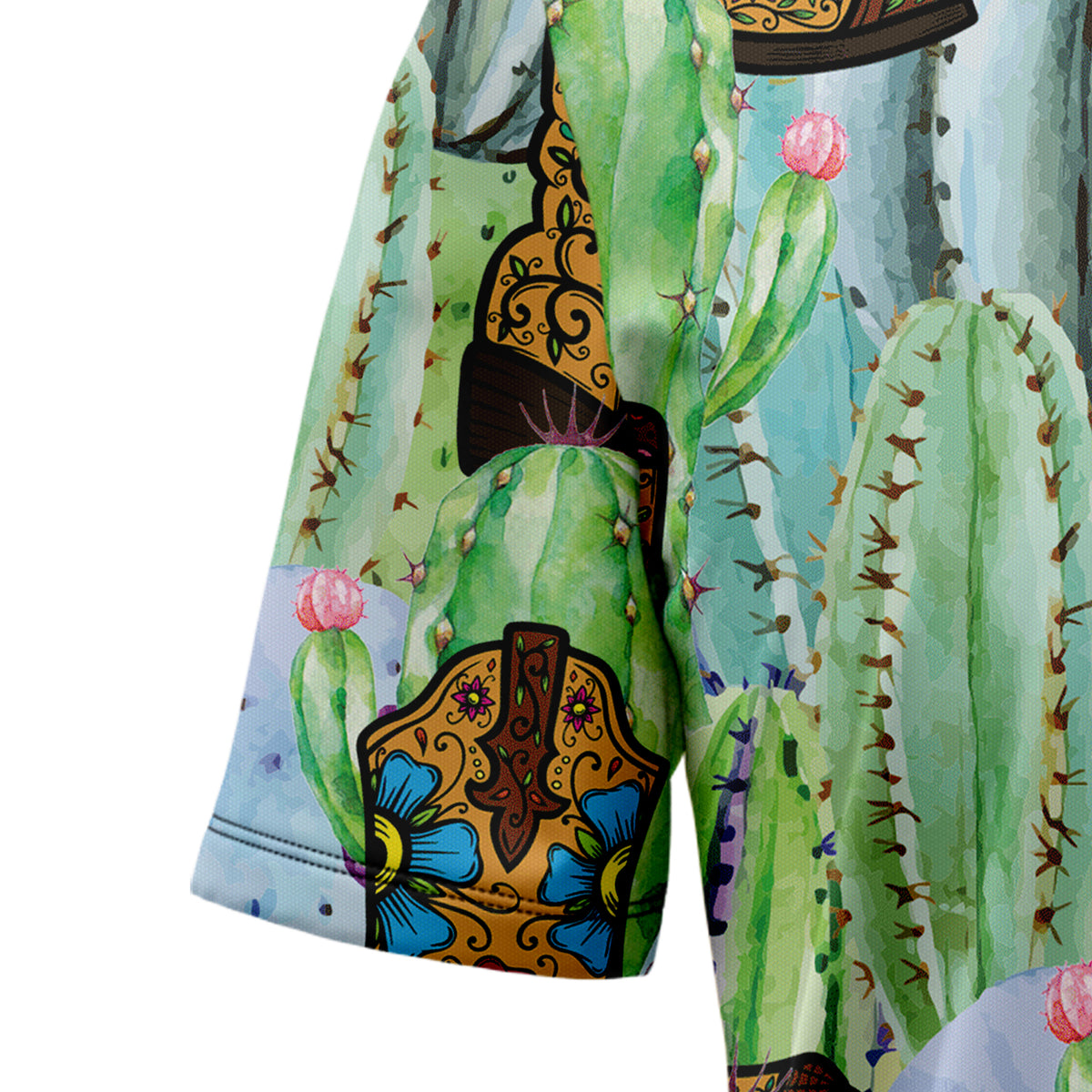 Cowboy and Cactus D1007 Hawaiian Shirt