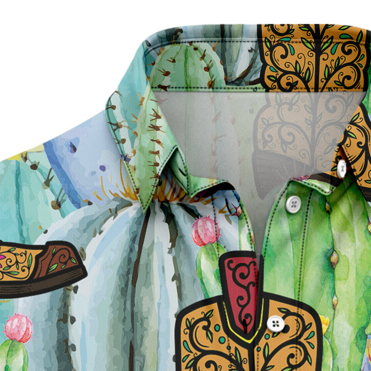 Cowboy and Cactus D1007 Hawaiian Shirt