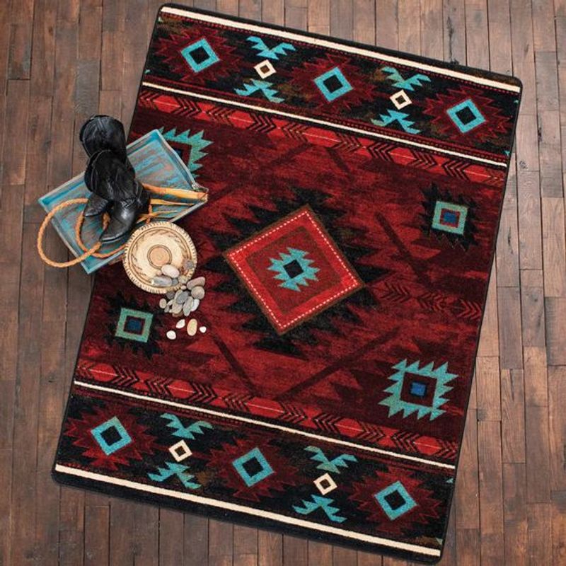 Rustic Native American - Rectangle Rug