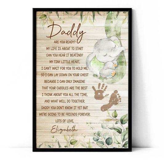 Are You Ready Gifts For New Dad Personalized Poster